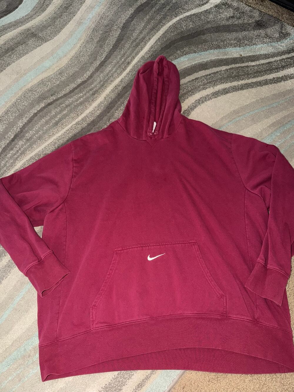 Y2K vintage Nike "Center Swoosh" heavyweight pullover hoodie 3XL